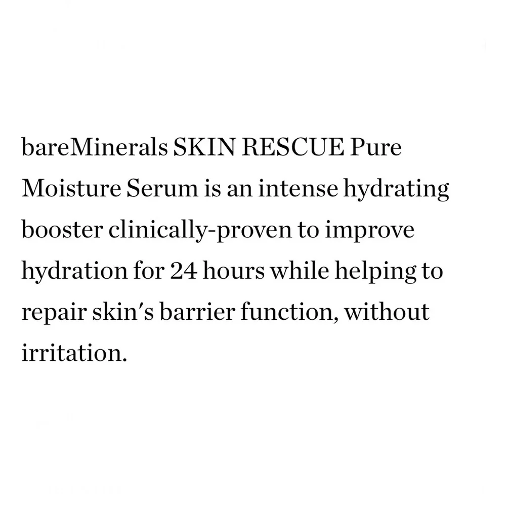 BareMinerals Skin Rescue Pure Moisture Serum Deluxe Trial